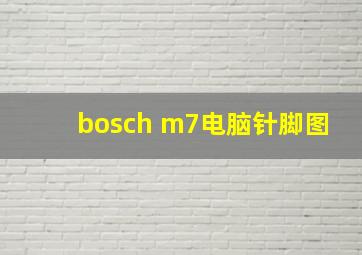 bosch m7电脑针脚图